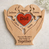 Personalized Shaped Wooden Art Puzzle – Gifts For Dad, Grandpa – Best Dad Ever Hands Down