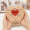 Personalized Shaped Wooden Art Puzzle – Gifts For Dad, Grandpa – Best Dad Ever Hands Down