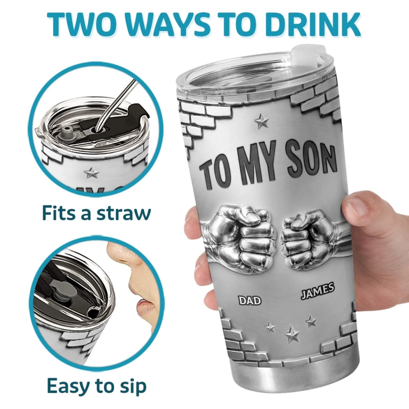 Personalized 3D Inflated Effect Printed Tumbler – Birthday Gifts For Son – For The Son Who Means Everything