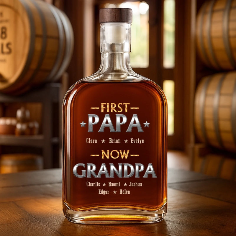 Personalized Liquor Decanter – Gifts For Dad, Grandpa – Built To Be Granddad