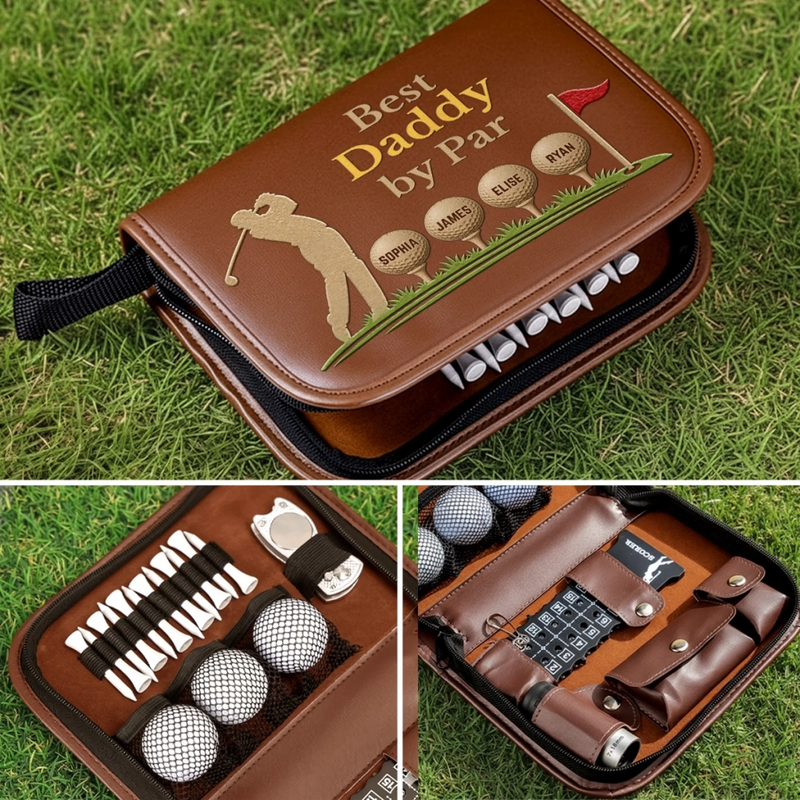 Personalized Golf Bag – Golf Gifts For Dad, Grandpa – Born To Chase Birdies