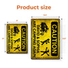 Personalized Home Decor Metal Sign – Birthday Gifts For Campers – Camping Caution