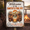 Personalized Home Decor Metal Sign – Birthday Gifts For Campers – This Is Our Happy Place