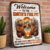 Personalized Home Decor Metal Sign – Birthday Gifts For Campers – This Is Our Happy Place