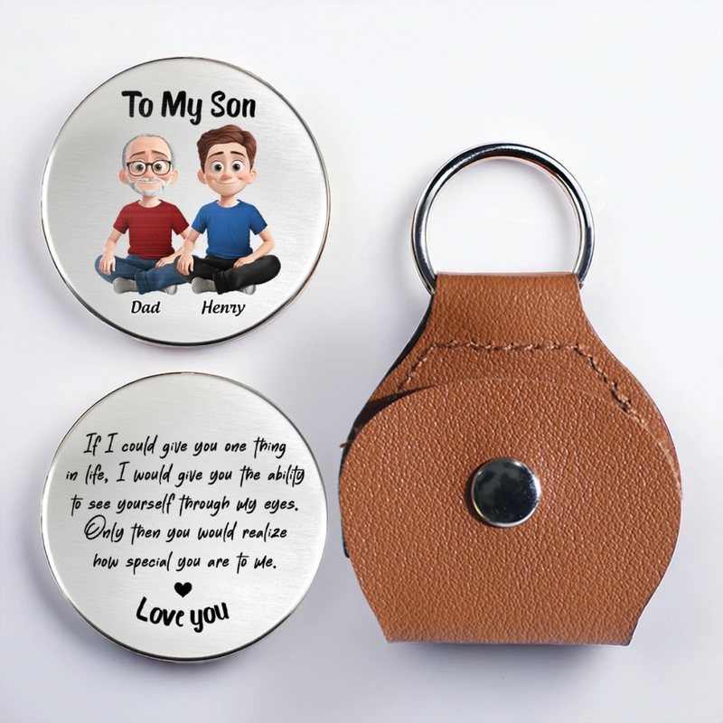 Personalized Photo Pocket Hug – Gifts For Son – A Piece Of My Heart