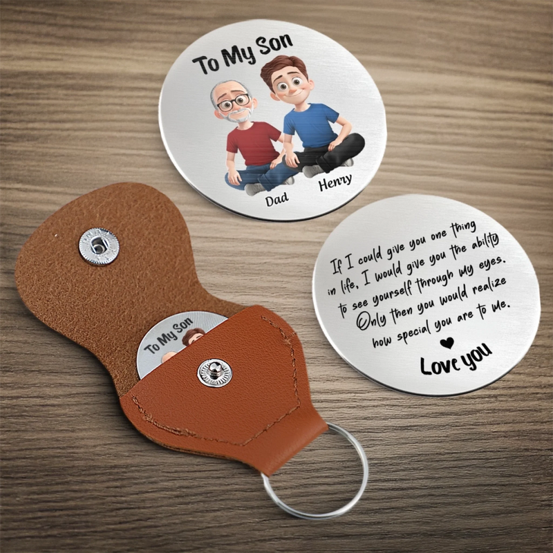 Personalized Photo Pocket Hug – Gifts For Son – A Piece Of My Heart