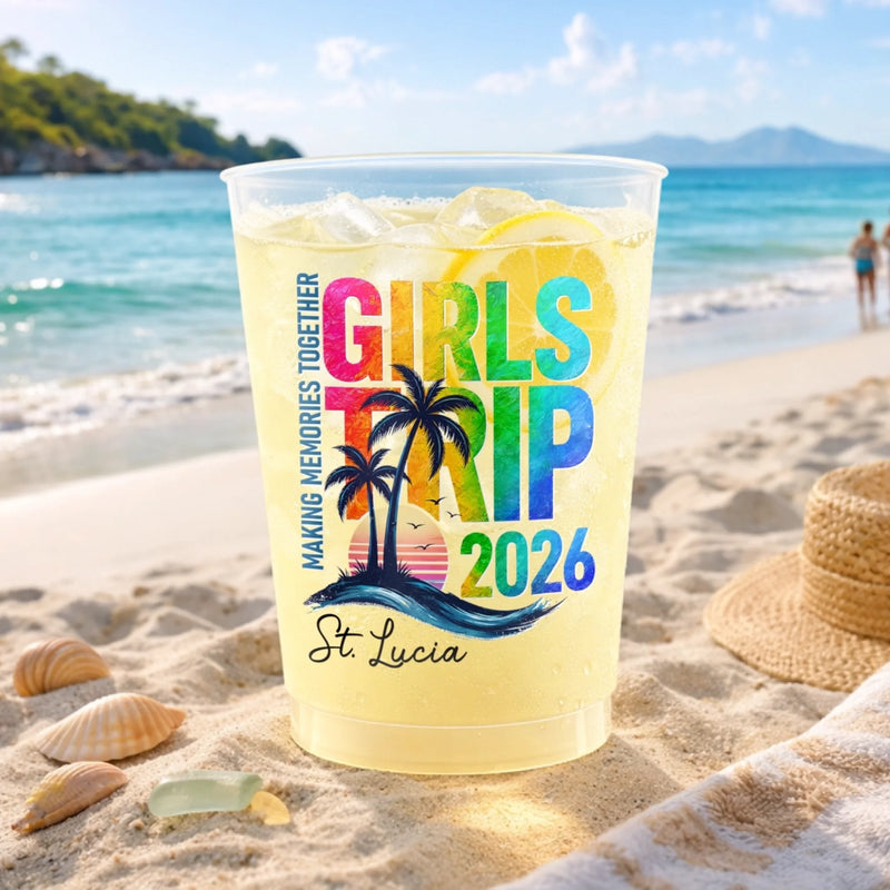 Personalized Party Cups – Travel Gifts For Women – Bestie Getaway Fuel