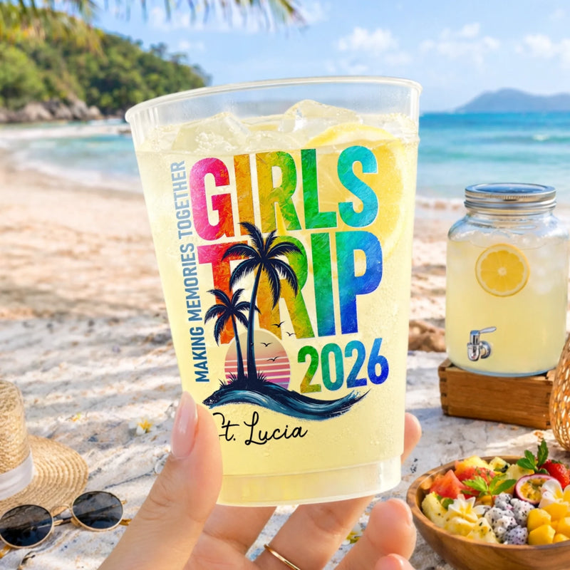 Personalized Party Cups – Travel Gifts For Women – Bestie Getaway Fuel
