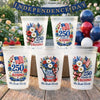 Personalized America 250th Anniversary – Party Plastic Cups – Gifts For Family – Land Of The Free Cheers
