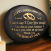 Personalized Printed Rock – Anniversary or Wedding Gift for Couple – Our Love Grows with Time