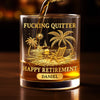 Personalized Whiskey Glass – Retirement Gifts For Women, Men – Enjoy Your New Journey