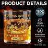 Personalized Whiskey Glass – Retirement Gifts For Women, Men – Enjoy Your New Journey