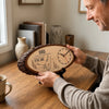 Personalized Wooden Clock – Gifts For Dad, Grandpa – Forever Lucky To Have Dad