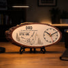 Personalized Wooden Clock – Gifts For Dad, Grandpa – Forever Lucky To Have Dad