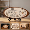Personalized Wooden Clock – Gifts For Dad, Grandpa – Forever Lucky To Have Dad