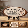 Personalized Wooden Clock – Gifts For Dad, Grandpa – Dad’s Love Never Fails