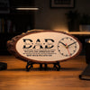 Personalized Wooden Clock – Gifts For Dad, Grandpa – Dad’s Love Never Fails