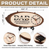 Personalized Wooden Clock – Gifts For Dad, Grandpa – Dad’s Love Never Fails