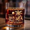 Personalized Whiskey Glass – Retirement Gifts For Women, Men – Goodbye Tension Hello Pension