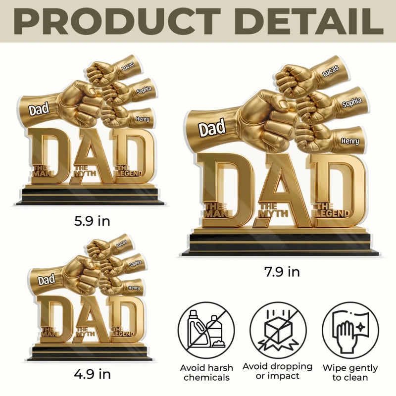 Personalized Acrylic Plaque – Gifts For Dad, Baseball Lovers – Your Strength Grows Us