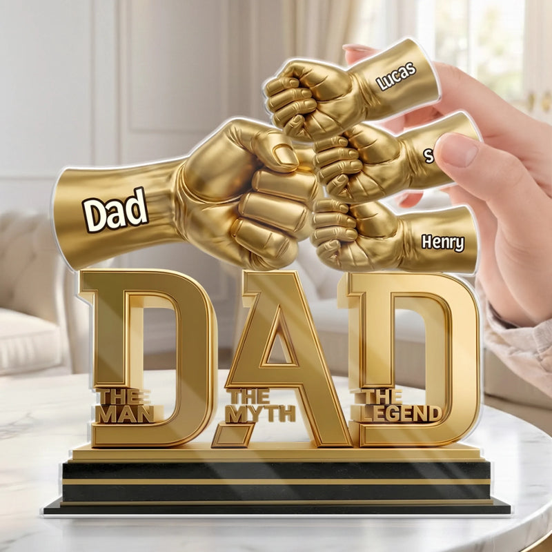Personalized Acrylic Plaque – Gifts For Dad, Baseball Lovers – Your Strength Grows Us