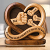 Personalized 2-Layered Wooden Plaque – Gifts For Dad, Grandpa – Forever Proud To Be Your Kid