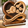 Personalized 2-Layered Wooden Plaque – Gifts For Dad, Grandpa – Forever Proud To Be Your Kid