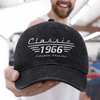 Personalized Vintage Washed Denim Baseball Cap – Gift For Grandpa, Dad – Dad Makes Every Day Stronger