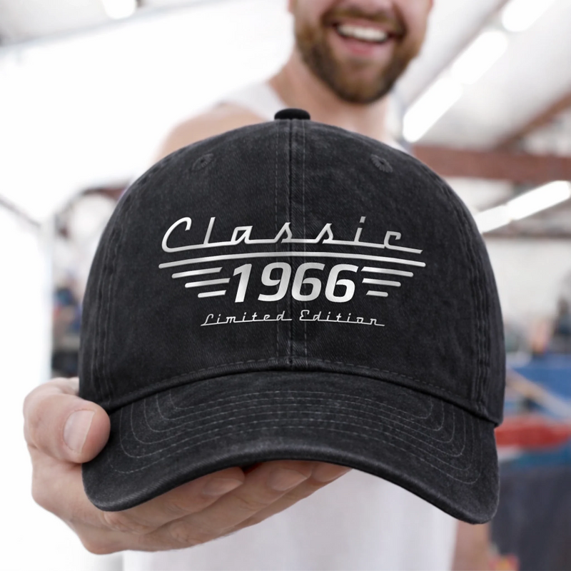 Personalized Vintage Washed Denim Baseball Cap – Gift For Grandpa, Dad – Dad Makes Every Day Stronger