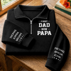 Personalized Unisex Quarter Zip Sweatshirt – Gifts For Grandpa, Dad – Dad Makes Every Memory Better