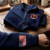 Personalized America 250th Anniversary – Unisex Quarter Zip Sweatshirt – Gifts For Grandpa, Dad – Timeless USA Spirit
