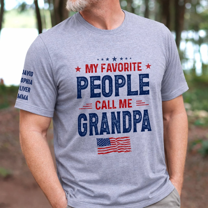 Personalized T-Shirt With Sleeve Design – Gifts For Dad, Grandpa – Dad Built This Legacy