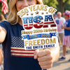 Personalized America 250th Anniversary – Hand Fan – Gifts For Family Members – Celebrating Freedom Coast To Coast