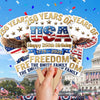 Personalized America 250th Anniversary – Hand Fan – Gifts For Family Members – Celebrating Freedom Coast To Coast