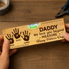Personalized Wooden Bottle Opener With Built-in Spirit Level – Father's Day Gifts For Grandpa, Dad – Dad’s Love Leads The Way