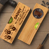 Personalized Wooden Bottle Opener With Built-in Spirit Level – Father's Day Gifts For Grandpa, Dad – Dad’s Love Leads The Way