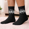 Personalized Crew Socks – Birthday Gifts For New Dads, New Grandpas – Promoted To Dad