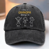 Personalized Washed Baseball Cap – Gifts For Dad, Grandpa – My Crew Makes Me Smile