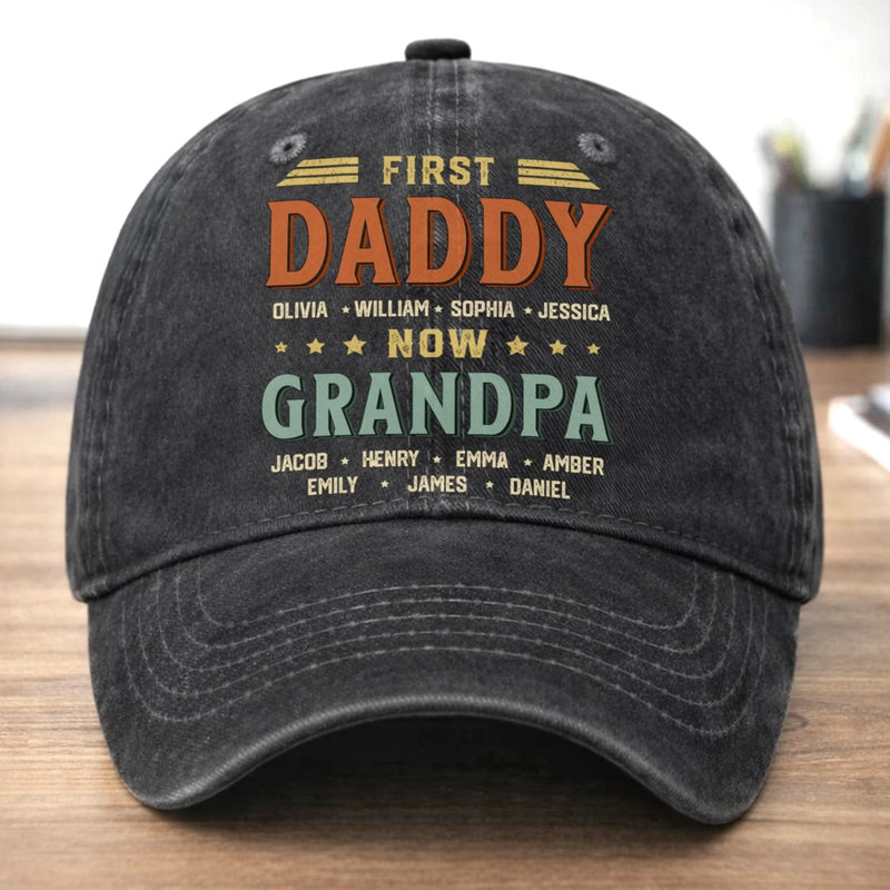 Personalized Washed Baseball Cap – Gifts For Dad, Grandpa – Strong And Kind