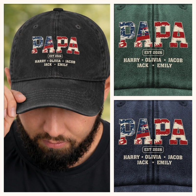 Personalized Washed Baseball Cap – Gifts For Dad, Grandpa – Still Going Strong
