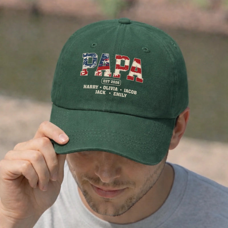 Personalized Washed Baseball Cap – Gifts For Dad, Grandpa – Still Going Strong