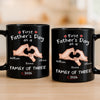 Personalized Black Mug – Birthday Gifts For New Dad, New Parents – New Adventures Begin With Us