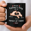 Personalized Black Mug – Birthday Gifts For New Dad, New Parents – New Adventures Begin With Us
