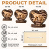 Personalized 2-Layered Wooden Plaque – Gifts For Dad, Grandpa – Dad’s Love Builds Strong Families