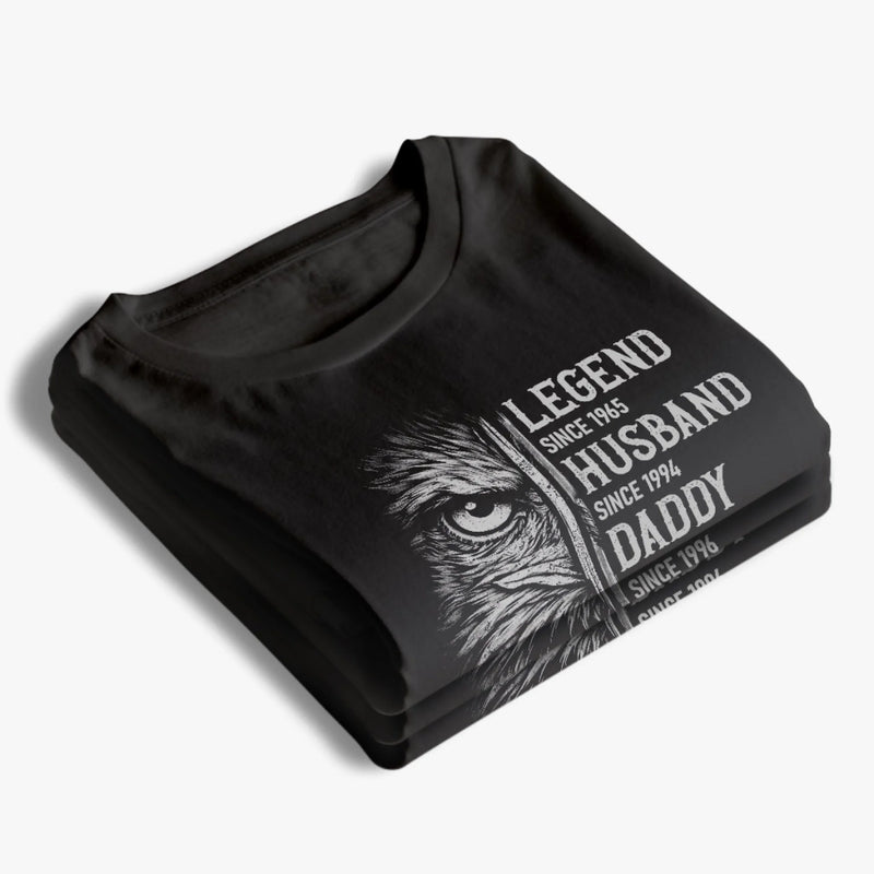 Personalized T-shirt, Hoodie – Gifts For Dad, Grandpa – Born To Be Free