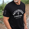 Personalized T-Shirt With Sleeve Design – Gifts For Dad – Fatherhood Is Kingdom Work