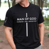 Personalized T-Shirt With Sleeve Design – Gifts For Dad – Man Of God
