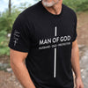 Personalized T-Shirt With Sleeve Design – Gifts For Dad – Man Of God