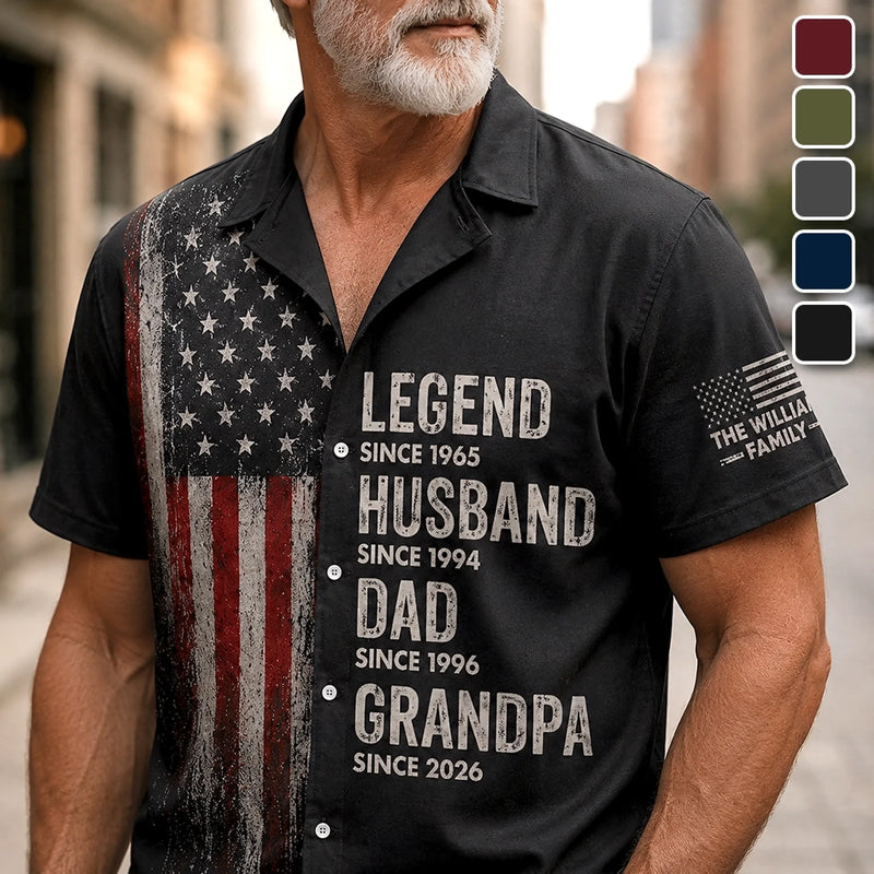 Personalized Hawaiian Shirt – Summer Gifts For Dad, Grandpa – Dad Makes Life Brighter