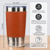 Personalized Printed Leather Tumbler – Gifts For Dad, Grandpa – Forever Thankful For Dad